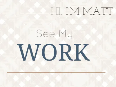 See My Work droid serif josephine slab mobile pattern plaid portfolio quicksand