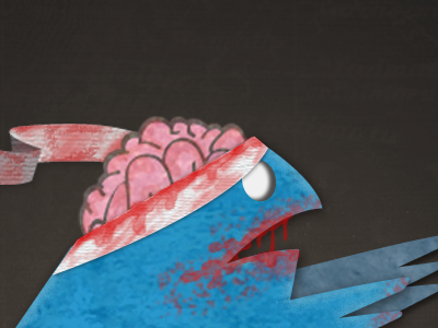 Zombie Twitter Bird game illustration twitter zombie
