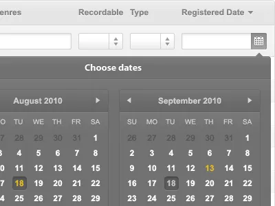 Admin System Calendar calendar date form input field multi date multi date