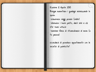 Notepad carta data moleskine note paper
