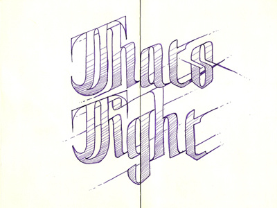 Thats Tight illustration lettering moleskine typography