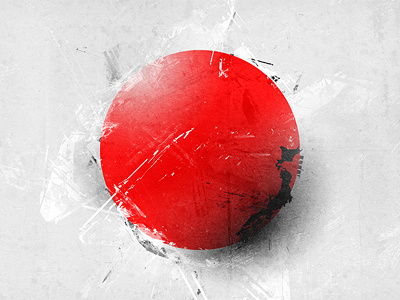 JPN abstract flag grit grunge japan texture