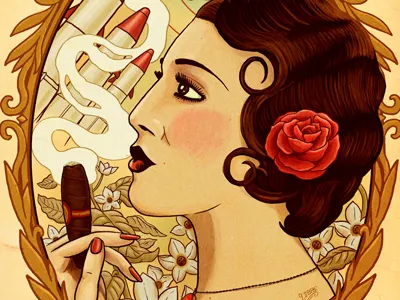 Mother Falcon: The Cold War cigar cold war cuban derek deal illustration label missile