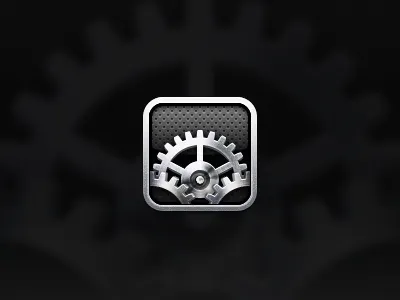 Settings icon apple gears icon icons ios oceano theme vector
