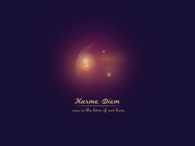 Karme Diem blog philosophy planet poetry space stars web