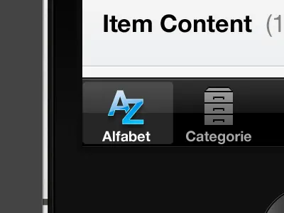 iPhone interface grey icon interface ios iphone retina tab tabs