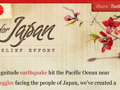 Japan flower georgia japan red script texture