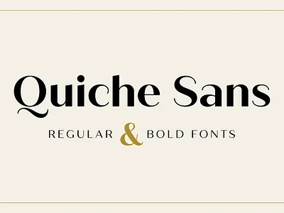 Quiche Sans Regular & Bold Fonts beautiful branding clothes contemporary contrast didone elegant fashion high contrast magazine modern monoline packaging pretty professional quiche sans regular bold fonts style