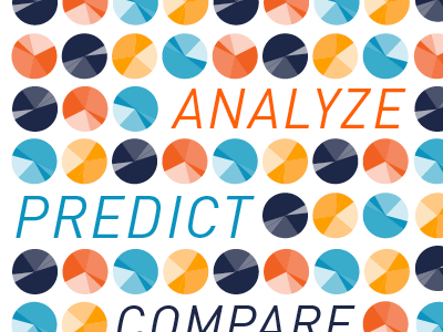 analyze predict compare blue din italic pattern navy orange pie red