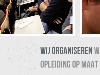 Organiseren design typographic