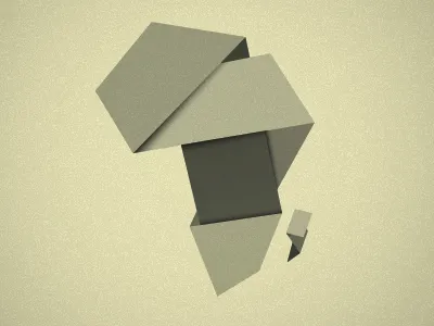 Africa: Folded Paper
