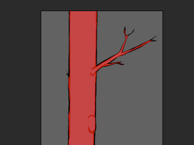 Trees drawing photoshop quick mask sketch tree
