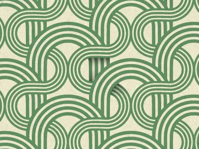 Pattern circles green lines overlap pattern roads shadow vector wave