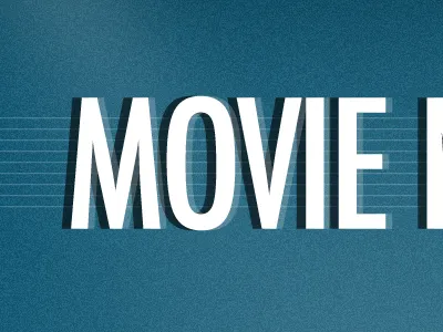 Movie Night shadows text