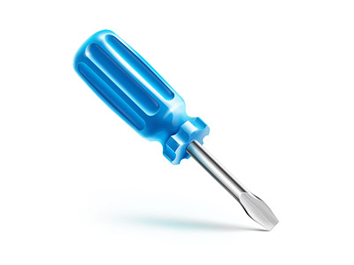 Screwdriver blue icon icons