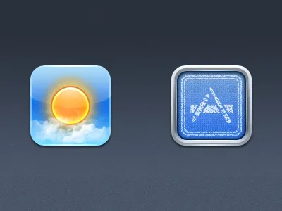 Weather And App Store app store elimona icon iphone theme weather