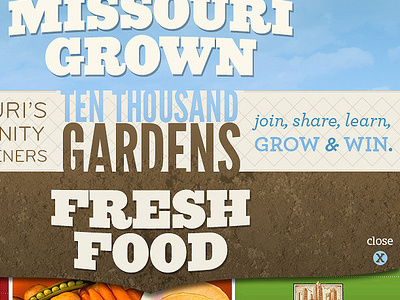 10K Gardens ad blue brown missouri