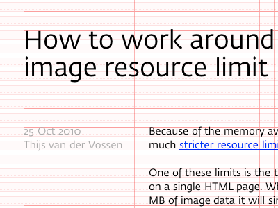 Grid at work blog grid typography web