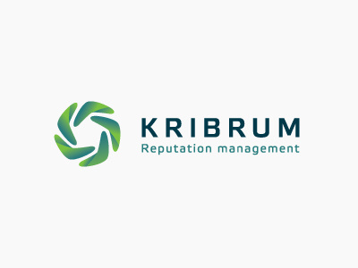 Kribrum arrow boomerang logo mark