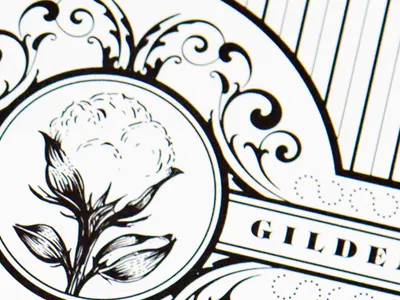 Jeff and Delaine 1 detail drawing illustration ink invitation scan wedding invitation