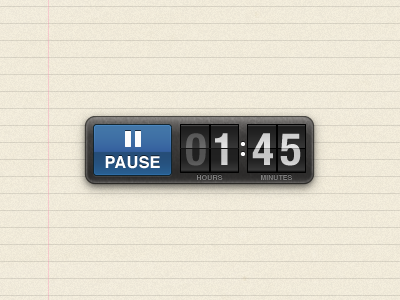 Flip-clock timer flip clock illustrator ipad timer