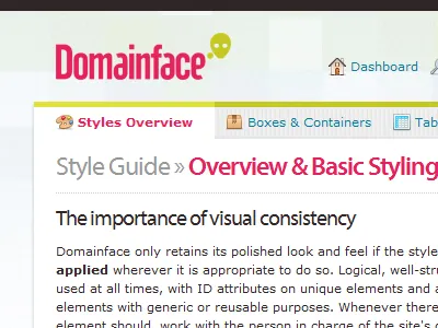 Domainface Redesign app navigation ui