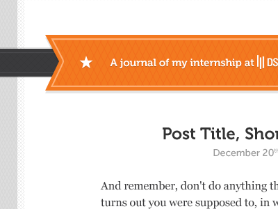 Internship Blog