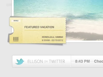 Callout & Twitter - Travel Agency agency callout grey travel twitter widget yellow