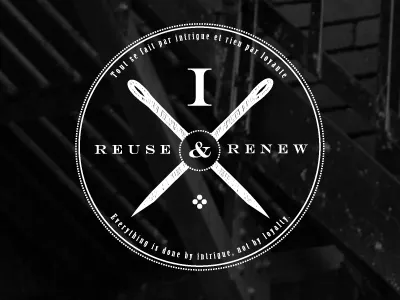 Intrigue Clothing Stamp logo stamp typography