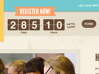 Summer Camp is Coming!!! blue brown camp earth nature orange pattern summer texture web website yellow