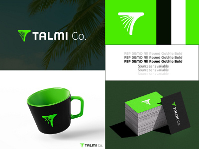 Logo design for a palm tree farm called "Talmi Co." bangladeshibrandidentitydesigner branding farmlogodesign graphic design logo logoinspiration logotype minimalogodesign naturelogodesign simple logodesign tisigners