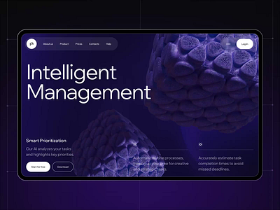 Minot – Promo Landing Page Design ai analytics animation landing page promo saas ui user experience ux web