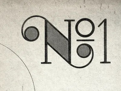 No 1 1 lettercult no1 number one type