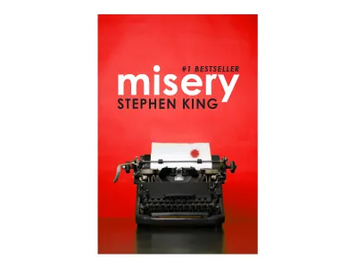 Misery Cover (red) blood book concept cover horror red typewriter