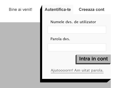 eShop Wireframe – Login area account button login modal user wireframe