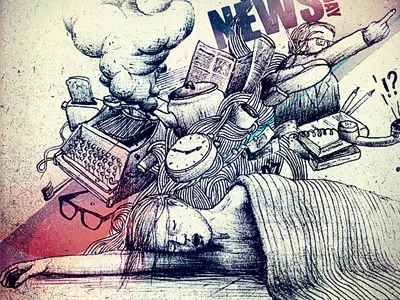 0 art drawn hand drawn illustration mood paper pen sleeping weekdays