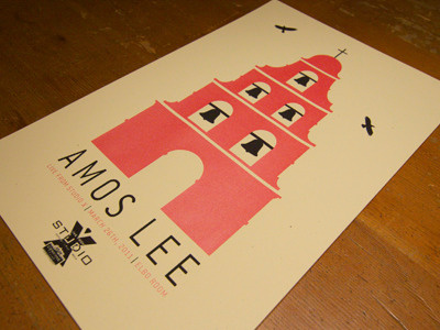 Amos Lee Concert Poster amos lee french paper poster screen