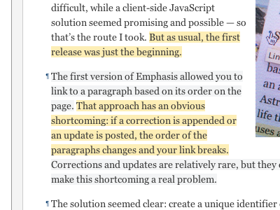 Emphasis simple ui