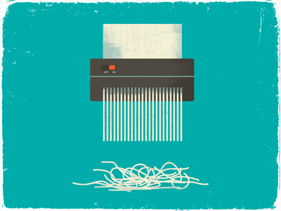 Shred aarp illustration paper shredder symbol tax taxes texture vintage