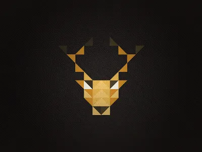 Deerta deer geometry logo sale triangle