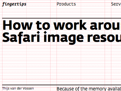 Grid at work II blog grid typography web