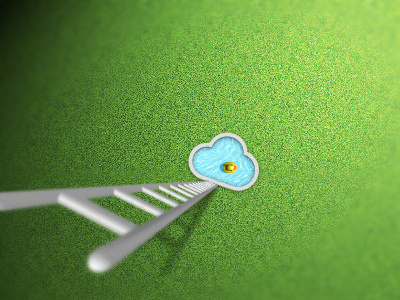 Dive in! cloud pool rubber ducky