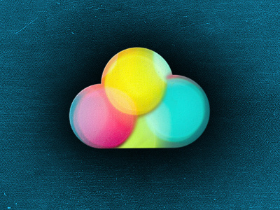 Bokeh Cloud blue bokeh cloud icon pink yellow