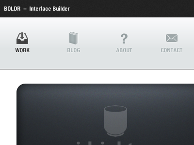 Boldr 2nd take black grey interface toolbar ui user interface ux