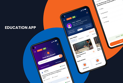 Education App Design for - IIT JEE K12 app ask doubt attendance doubt education education app k12 mobile app app quiz uxloom