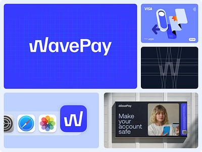 WavePay – Trust and Growth in Online Banking banking brand identity brand visual branding graphic design logo saas visual design