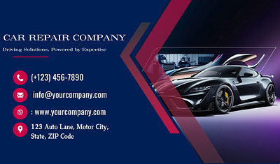 car repairing company business card and ProAcademia Services log 3d animation branding business card business card design business card design free business card templates car car business card design car logo design graphic design logo thumbnail design ui