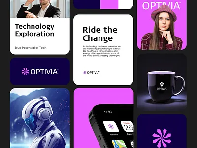 OPTIVIA Brand Guidelines animation banner brand branding buy logo design design shop freelanceing graphic design illustration logo logo designer logo maker logotype o logo optivia photoshop social media tech logo ui
