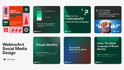 WebinoArt Social Media Design branding graphic design logo ui