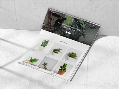 Plant Store landing page plantstor ui ux webdesign website